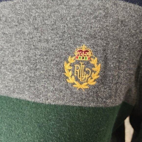 Lauren by Ralph Lauren size S Small women cotton turtleneck Embroidered logo - Picture 3 of 9